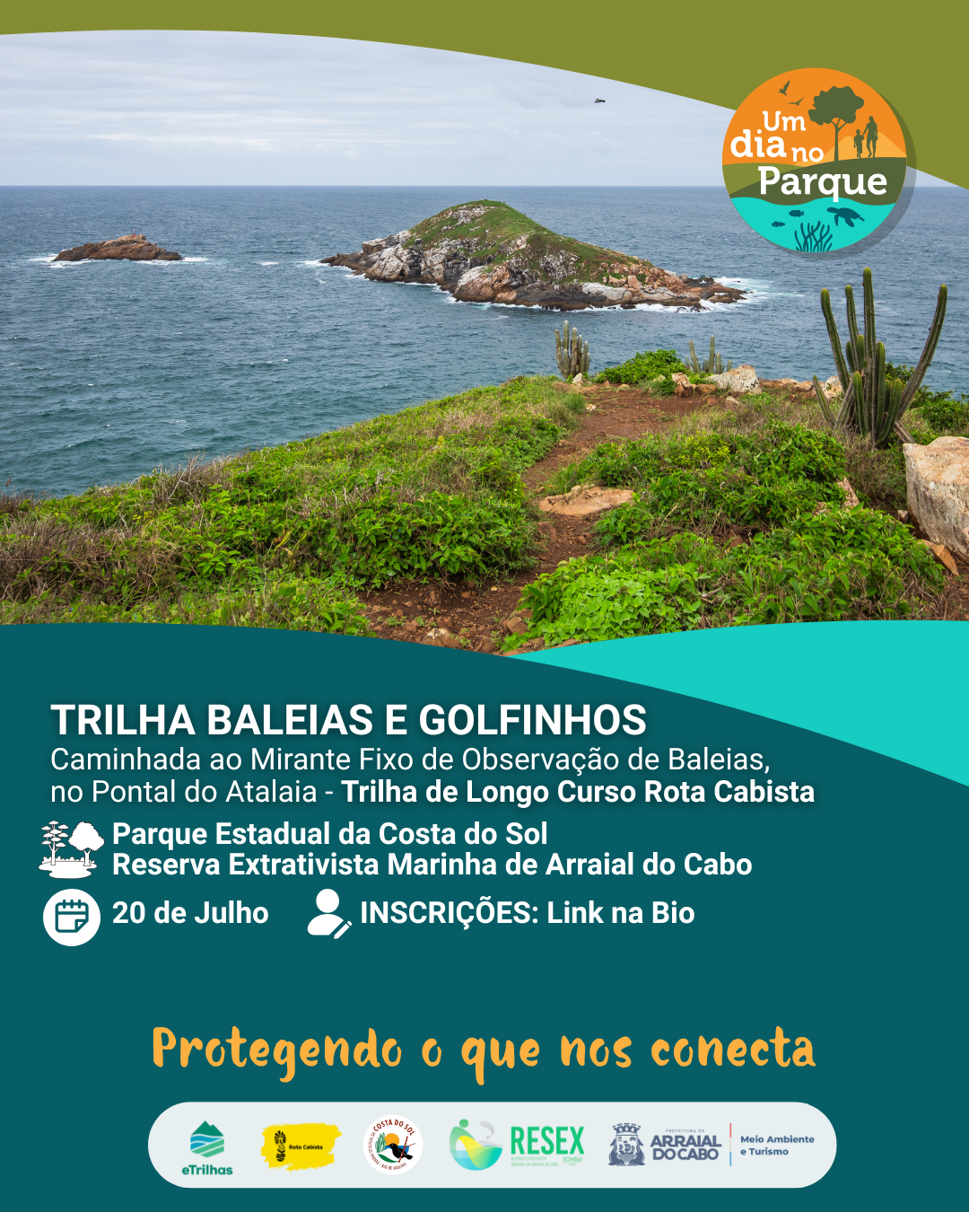 Arraial do Cabo participa da ação “Um dia no parque”, em comemoração aos 25 anos do Sistema Nacional de Unidades de Conservação