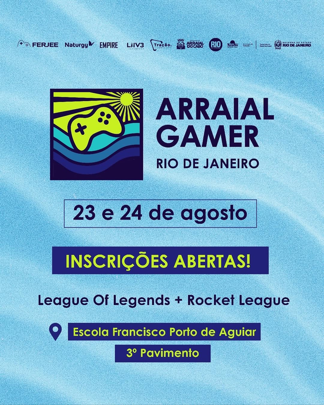 “Arraial Gamer” - Evento de Jogos Eletrônicos acontece neste fim de semana em Arraial do Cabo