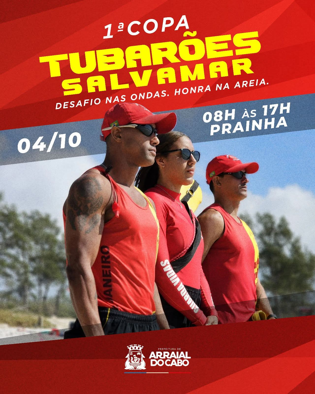 Vem aí a 1ª Copa Tubarões Salvamar na Prainha