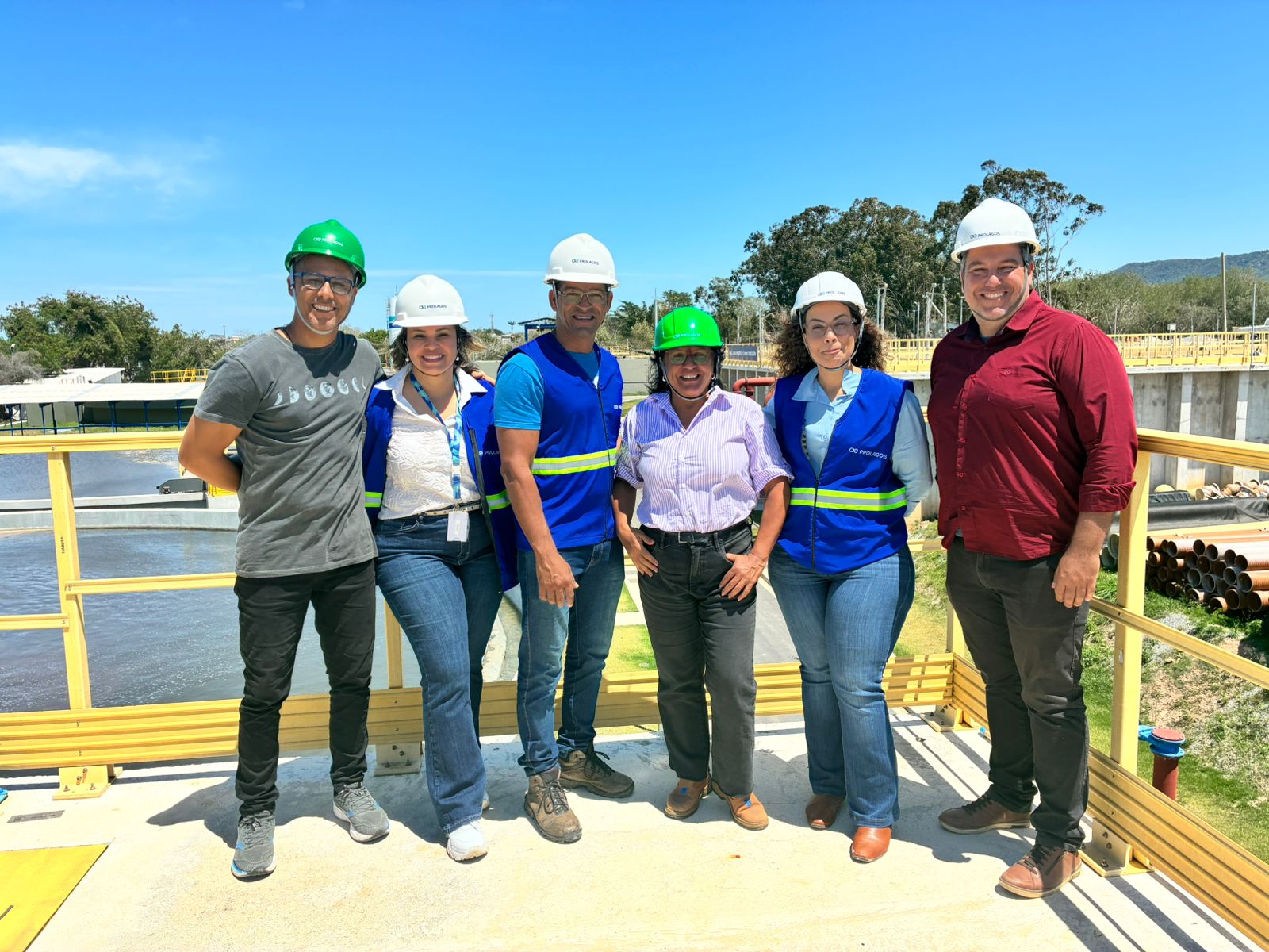 Equipe da Semas visita nova estação de tratamento da Prolagos